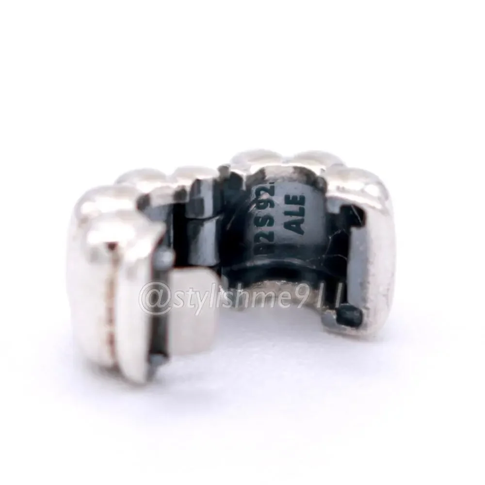 Authentic PANDORA Ribbed Abstract Clip Charm - 790163 - Picture 8 of 13
